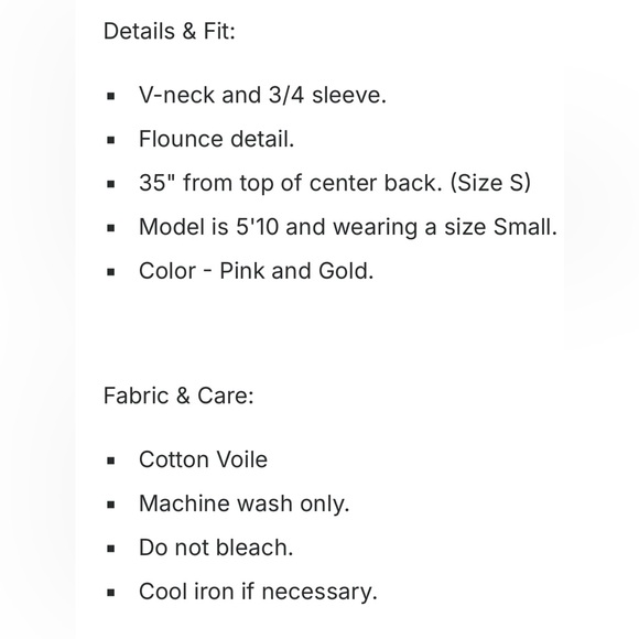 NWT new Gretchen Scott Faith Cotton pink gold ruffle floral dress XS - Picture 5 of 13